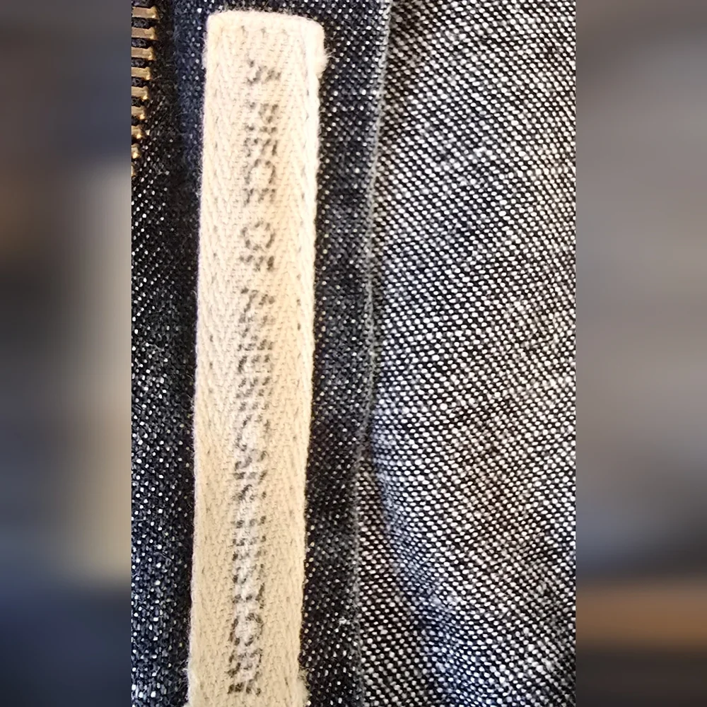 RARE Vintage Indian Motocycle Denim Jeans Chief Head Wings Blue Straight 34x32